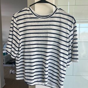 Universal Thread Navy and White Striped Tee